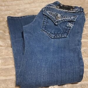 Miss Me Embellished Women's Denim Capris